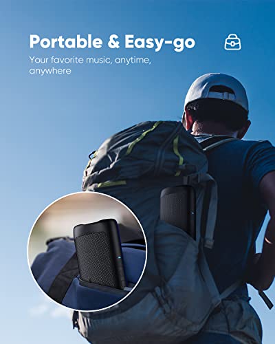 Bluetooth Speaker with HD Sound. Portable Wireless. IPX5 Waterproof. Up to 24H Playtime. TWS Pairing. BT5.3. for Home/Party/Outdoor/Beach. Electronic Gadgets. Birthday Gift (Black)